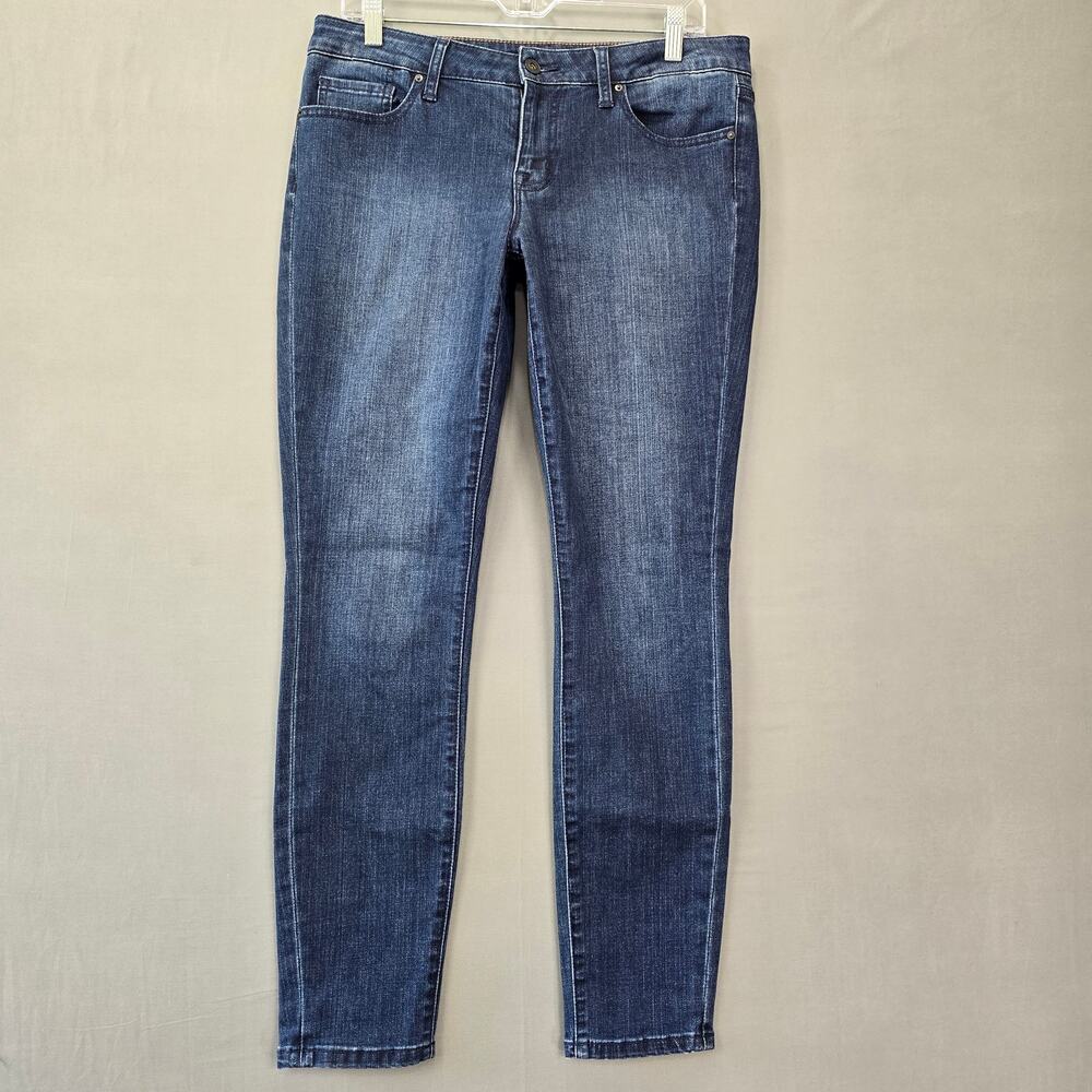 Tommy Hilfiger Blue Jeans Stretch Denim Skinny Stonewash Casual Zip Women Size 6